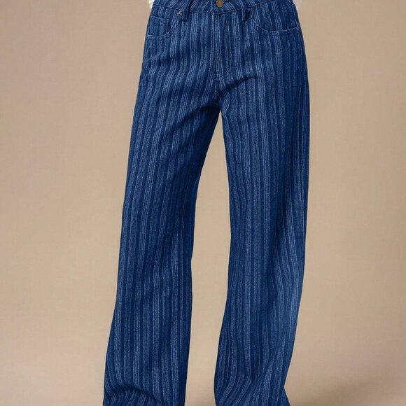 Blue Elegant Women's Denim Jeans - Picture 5 of 7